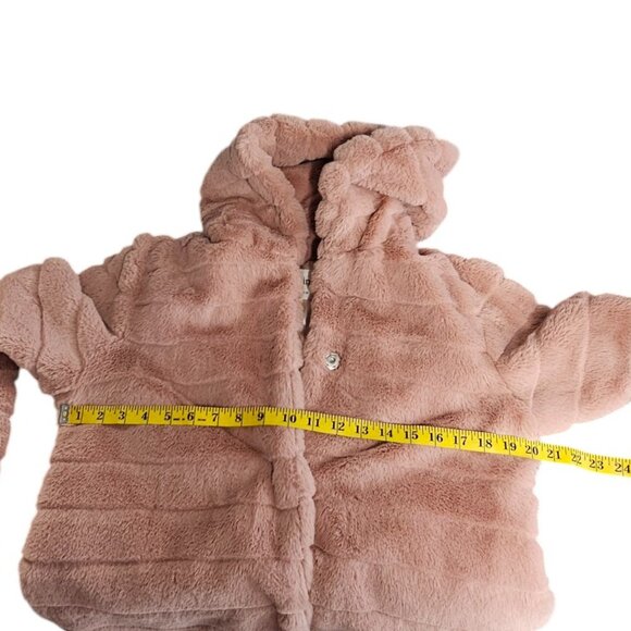 Robin Womens Fluffy Ultra Soft Hooded Jacket, Pockets, Hooded, Pink, 38/US 8 - Picture 4 of 9
